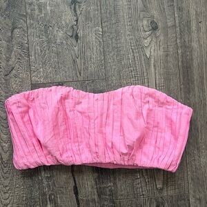Pink Pleated Top Sz Small